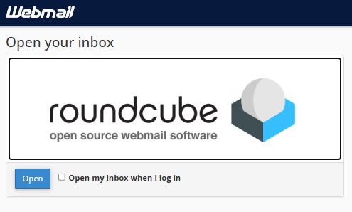 Roundcube login